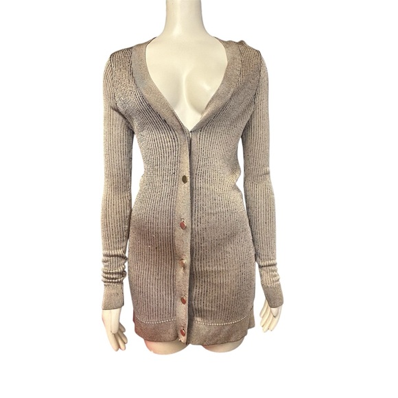 L’agence Long knit button‎ Cardigan Womens medium - Picture 1 of 12